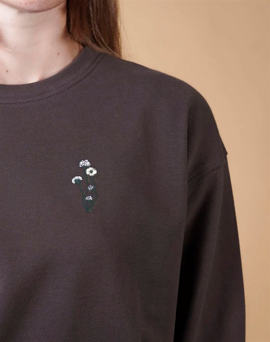 Elsk - Untamed Flora Womens Sweatshirt - Brown